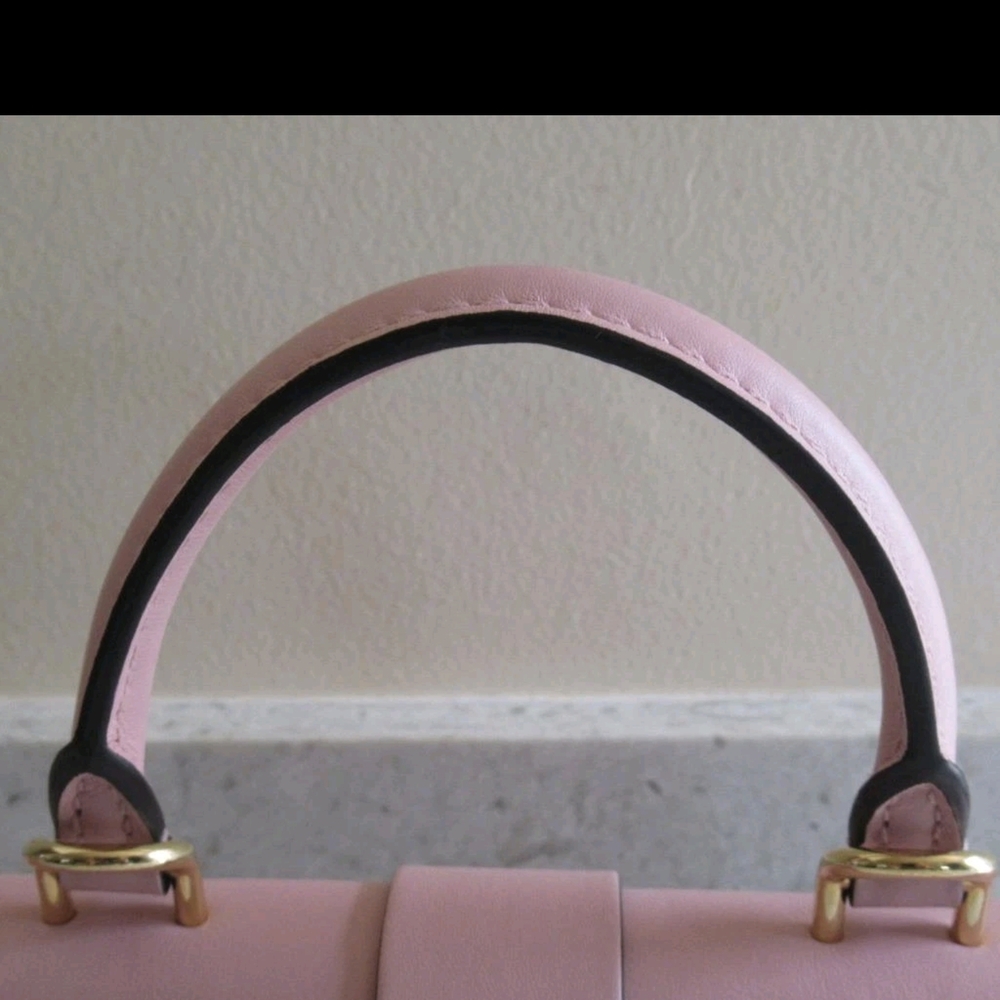 ♡♡♡ Pink Top Handle Monogram Satchel - Picture 14 of 14